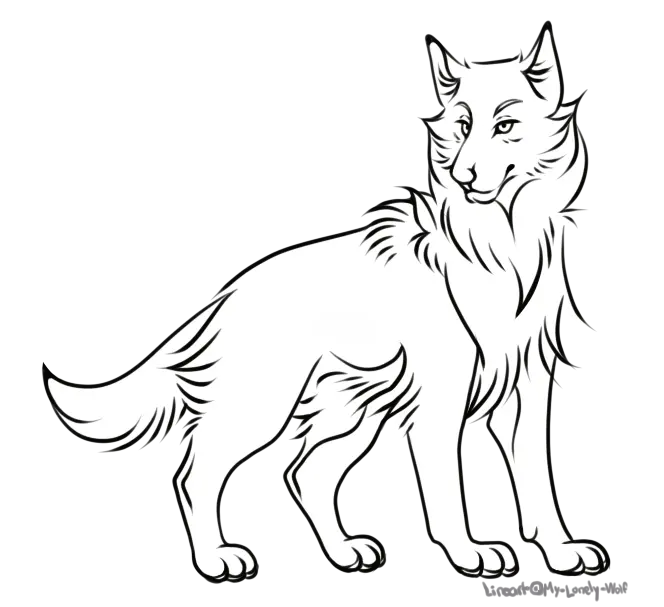Free download of simple wolf drawing png wallpapers Essence