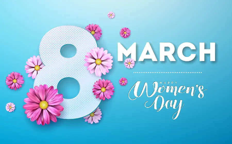 International Women's Day HD greeting text
