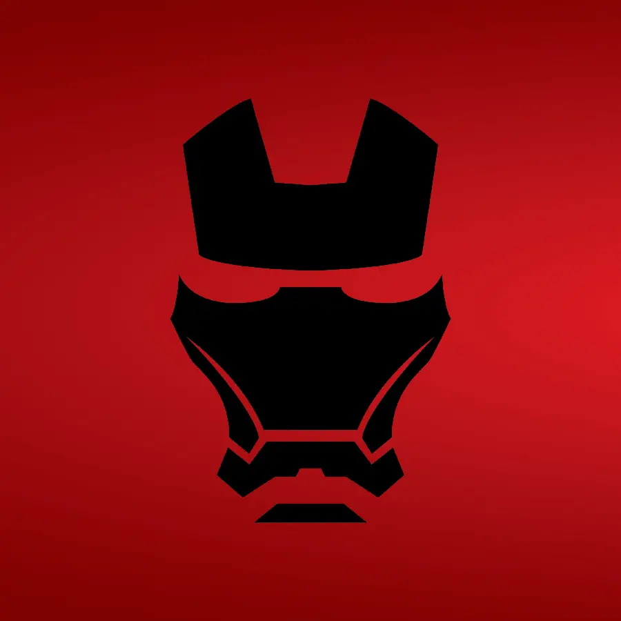 Minimal Iron Man Vector Photo for Superhero Fans
