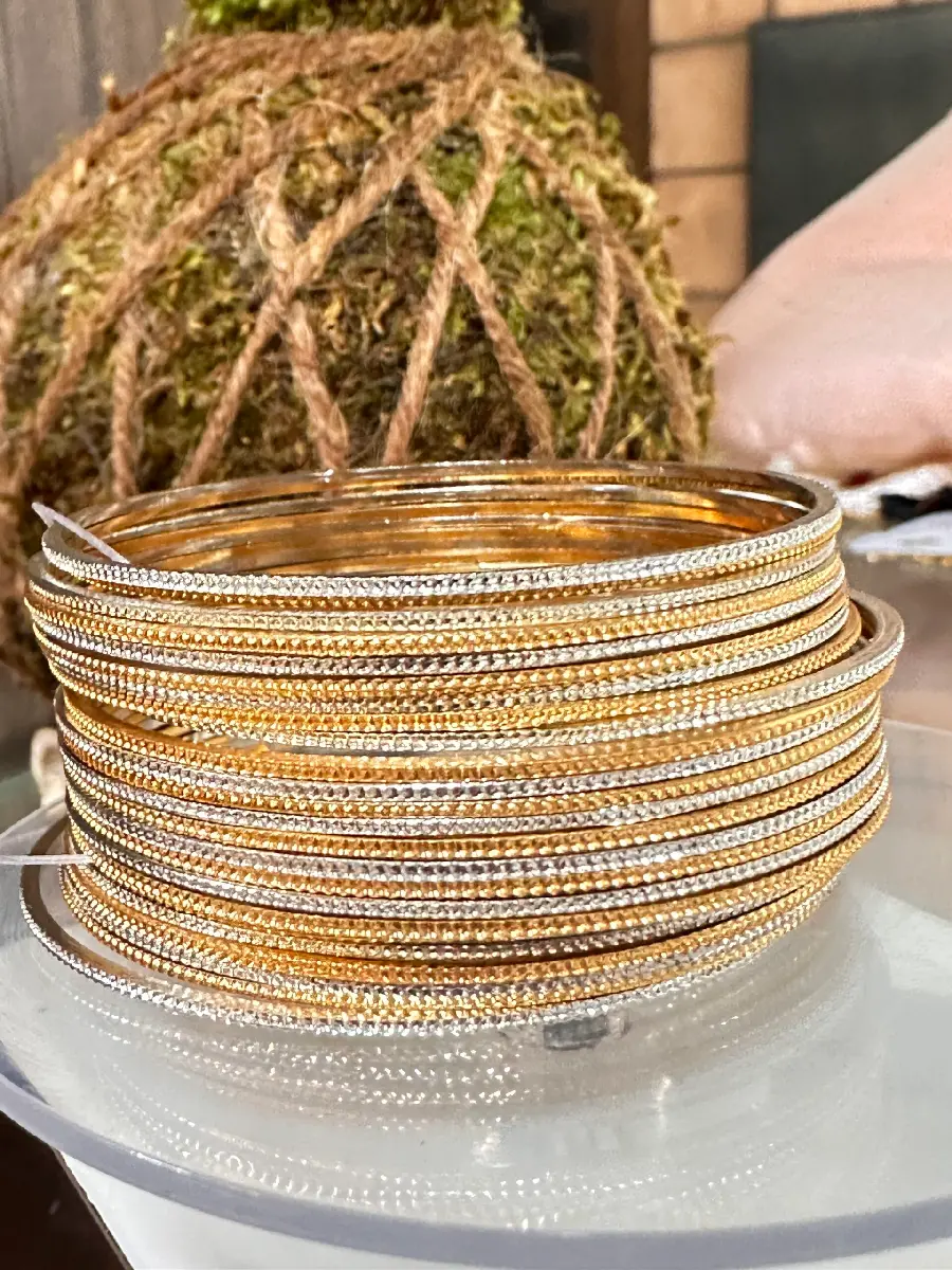 Rhinestone Bangles Photo See