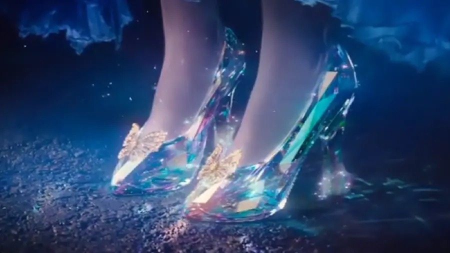 Image of Crystal Shoes in the Movie Cinderella