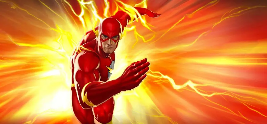Background with the Flash DC comic design for fans of this character