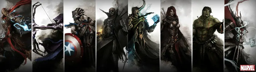 Stunning Avengers Dual Screen Wallpaper