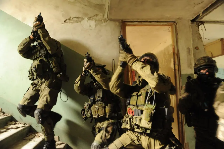 Military Special Forces on a dangerous mission