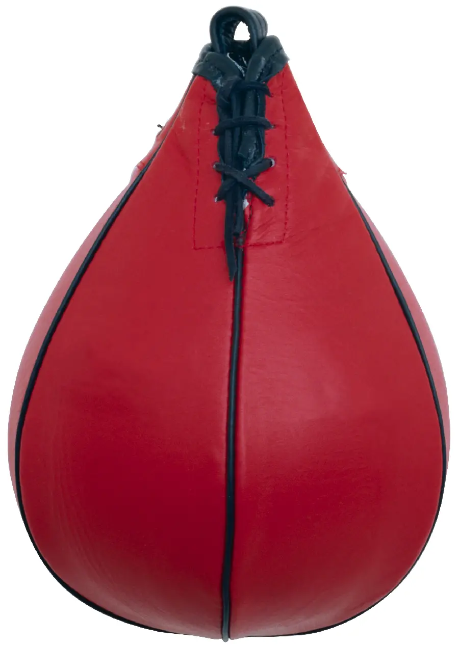 Photo of small punching bag on white background