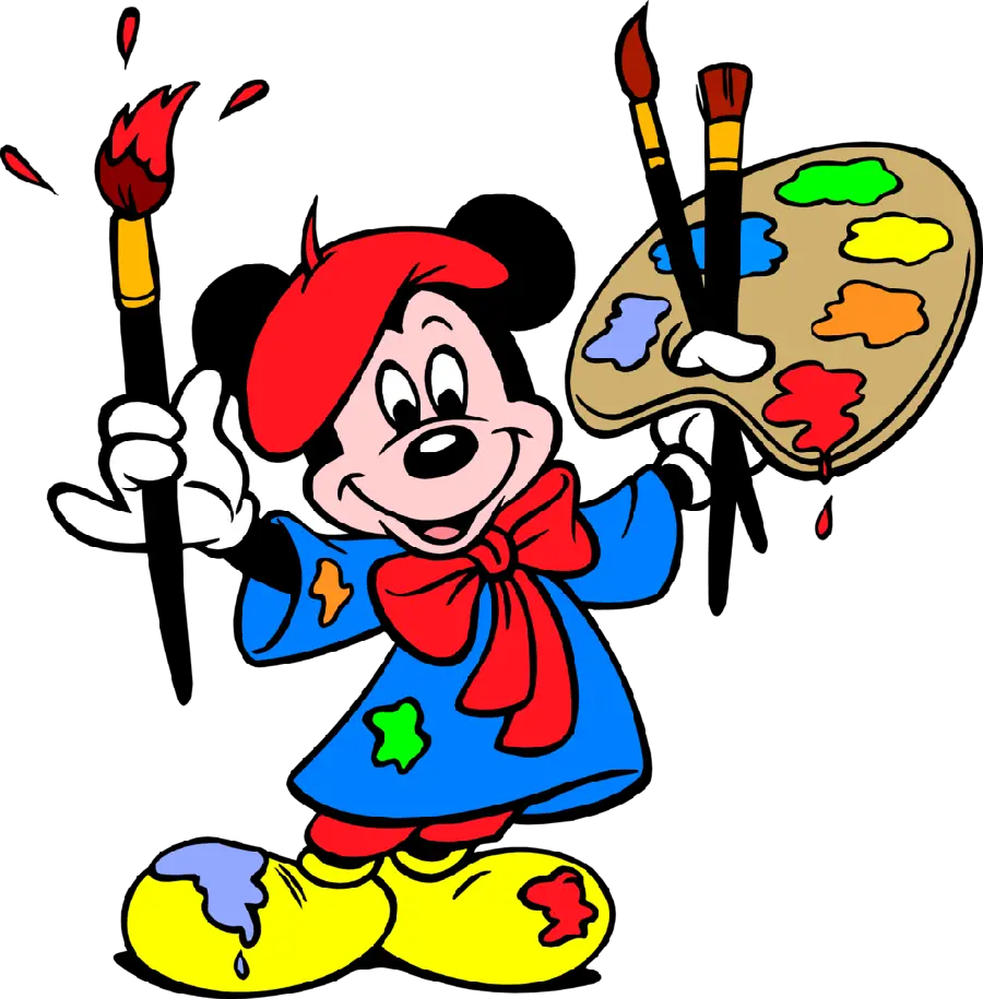 Cartoon image of painting