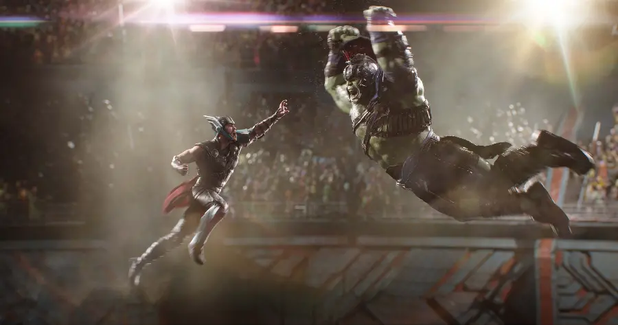 Thor and Hulk battle photo in high quality