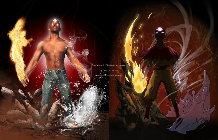 Photo of Aang, a fictional character who masters the elements of Avatar