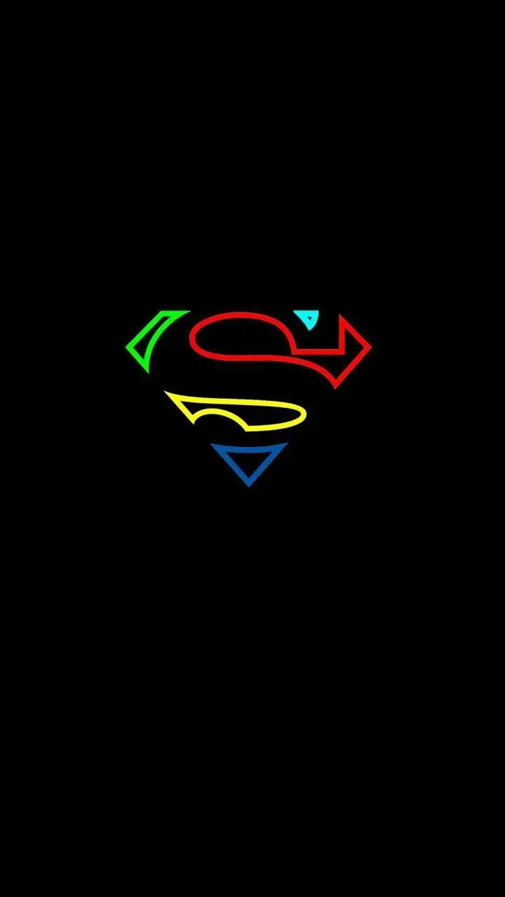 Superman Logo Photo on Black Background