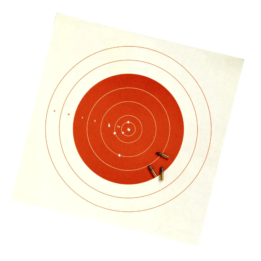 High quality photo of dartboard on white background