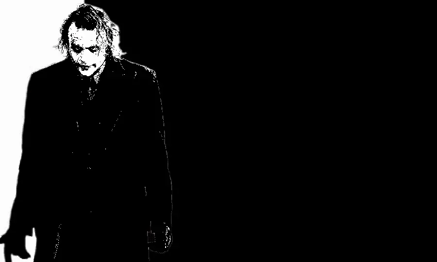 Black wallpaper with Joker Dark Knight photo