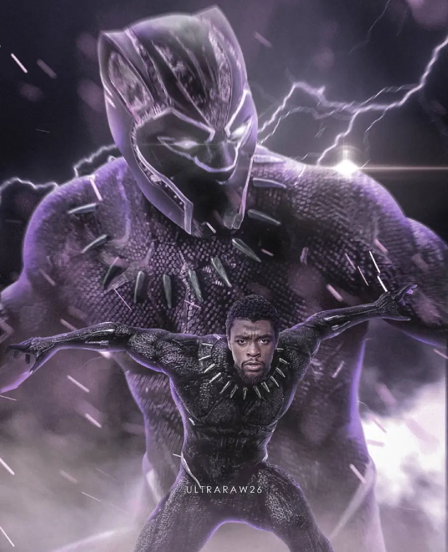 Black Panther King Old Photo