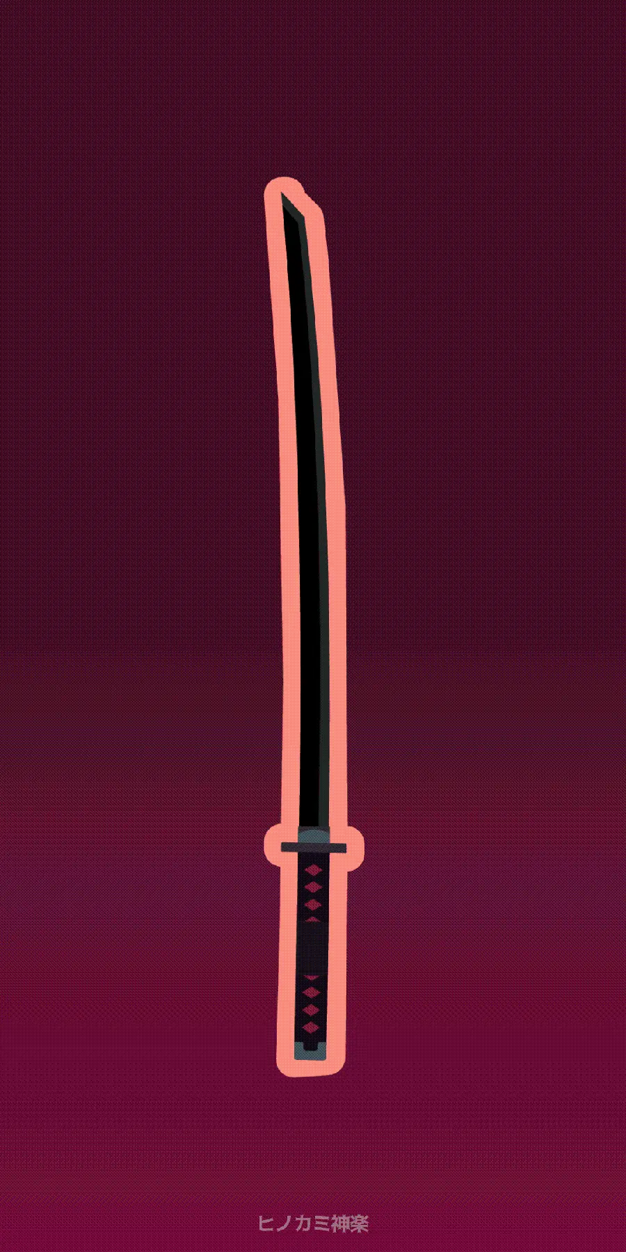 Free Download iPhone and Samsung Wallpaper of Minimalist Sword Image