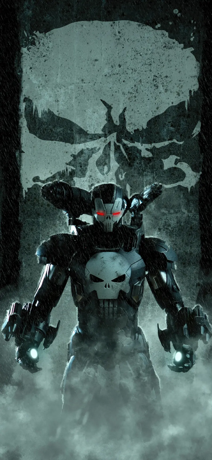 Stylish background with war machine design for iPhone and poster printing