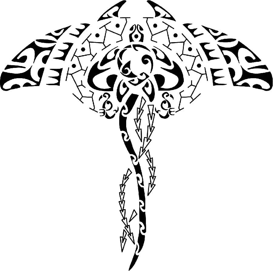 Graphic Seahorse Image for Tattoo PNG