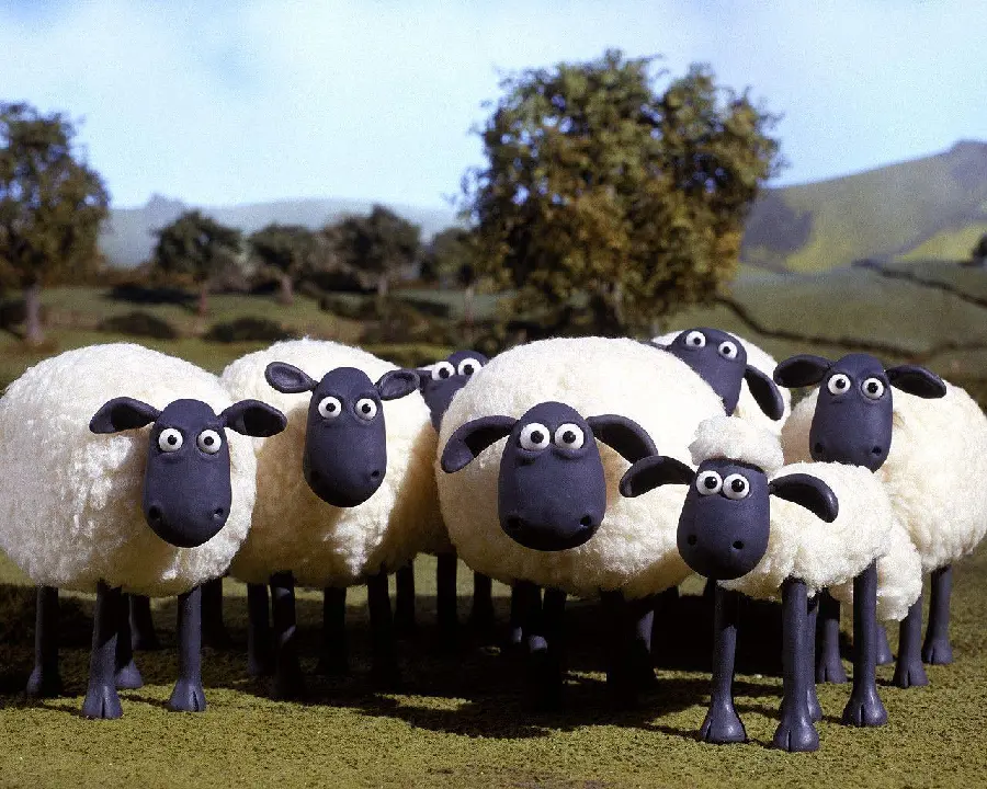 Download animated image of 3D white sheep