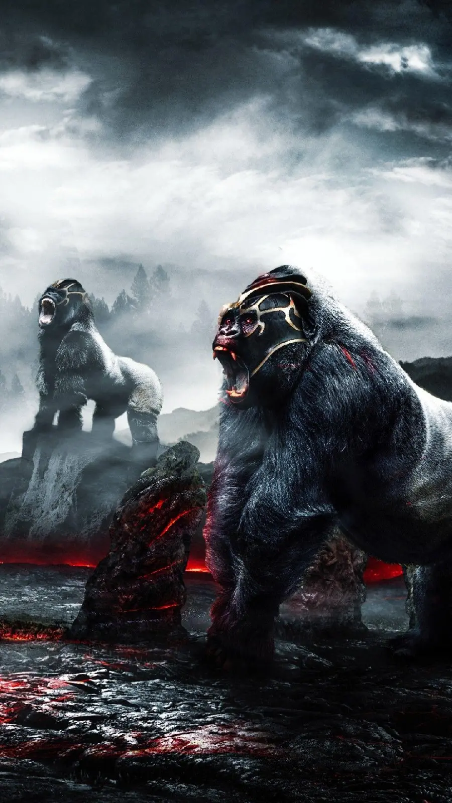 Photo of the Hellfire Guardians of the Silverback Gorilla
