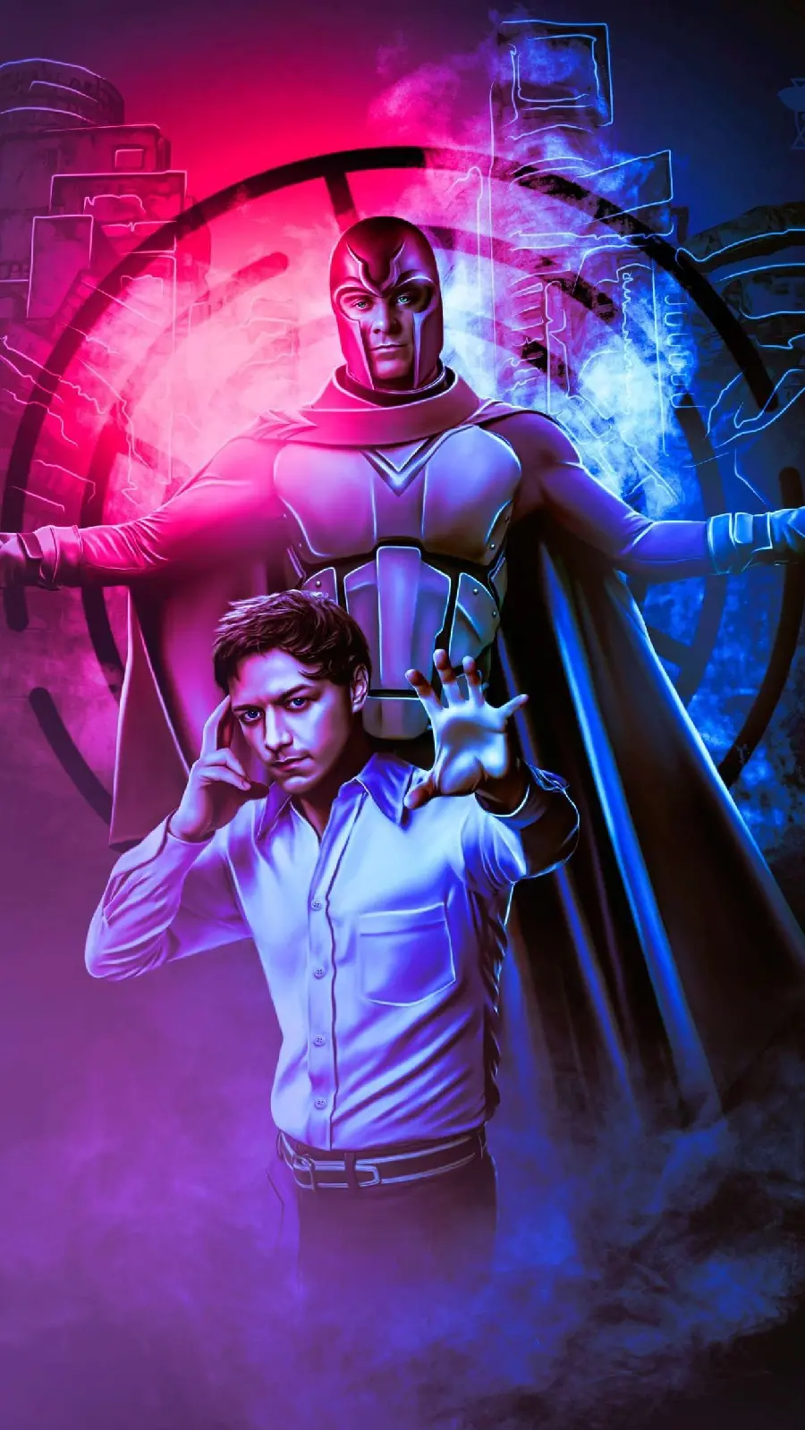 Professor X and Magneto Wallpaper