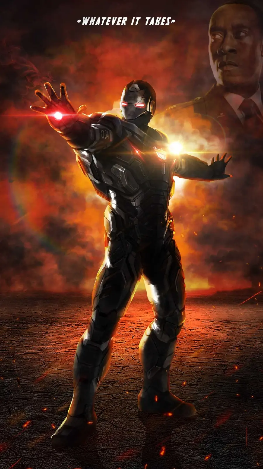 Spectacular war machine wallpaper for iPhone
