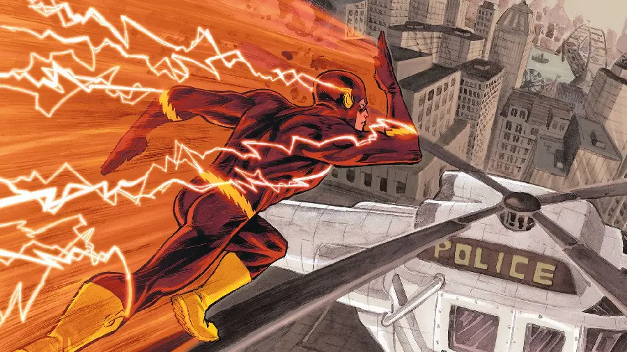 DC Comics Flash Monitor Background Image