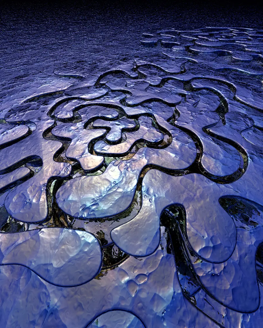 Metallic World Backgrounds with Different Designs and Shapes