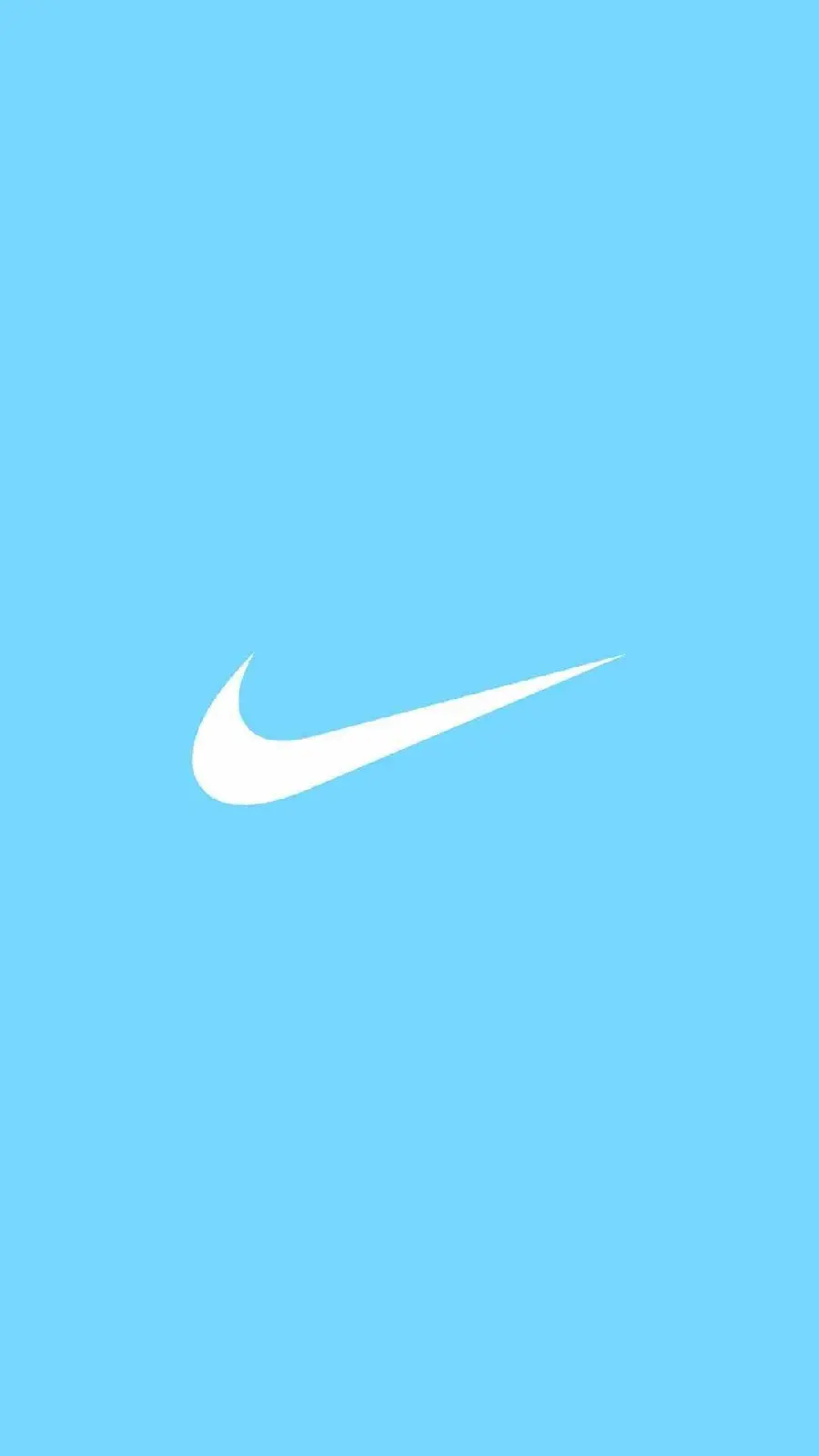 Blue iPhone and Samsung wallpaper with Nike logo