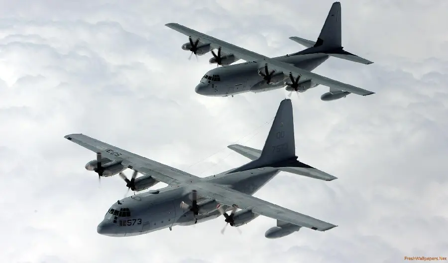 High Quality Photo of Hercules C 130 Transport or Logistics Aircraft