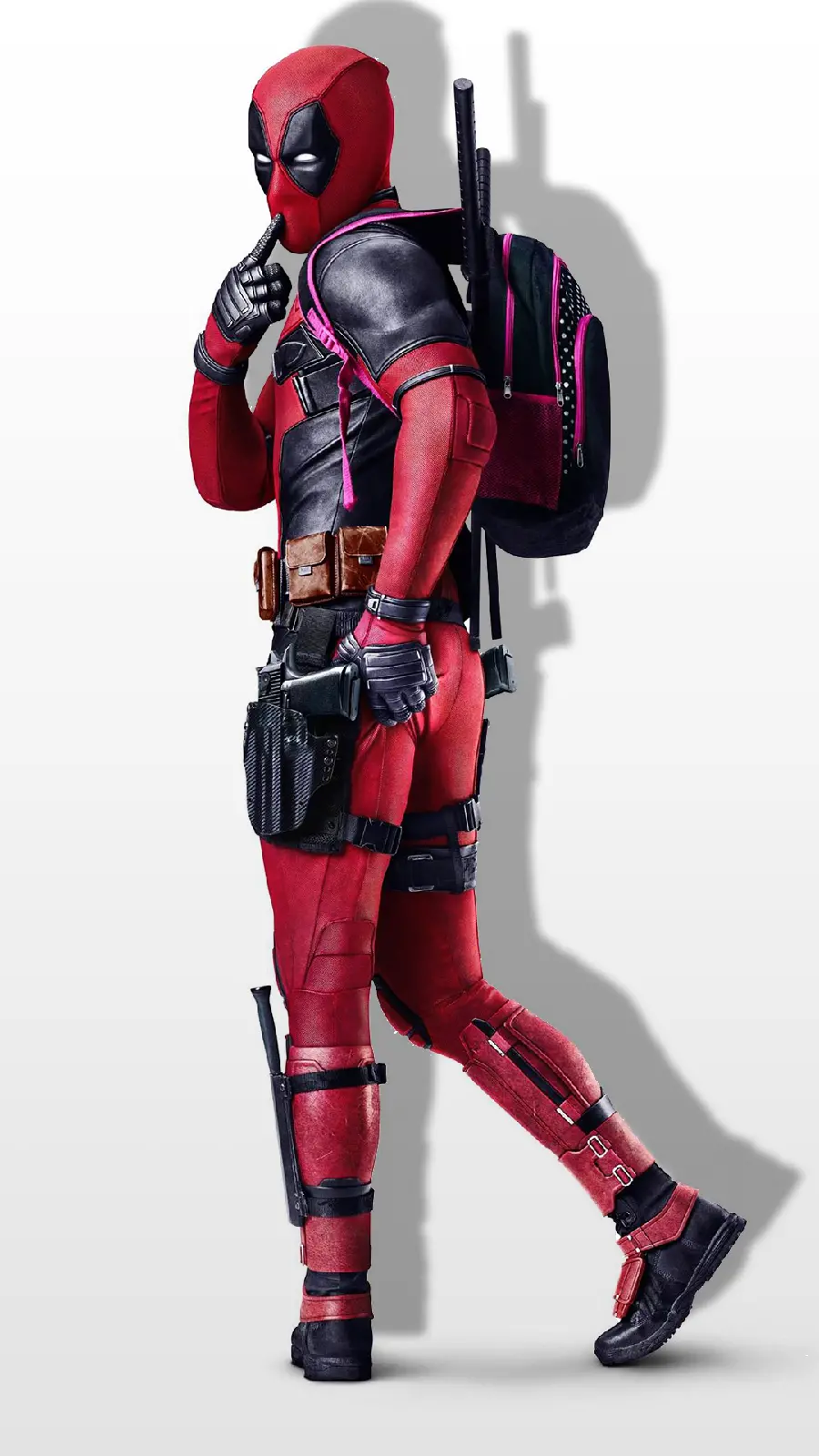Deadpool photo on white background