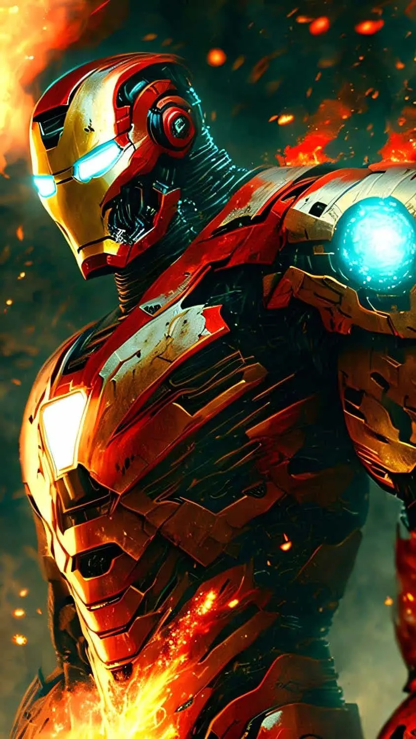 Vertical Background of Iron Man or Iron Man 2024