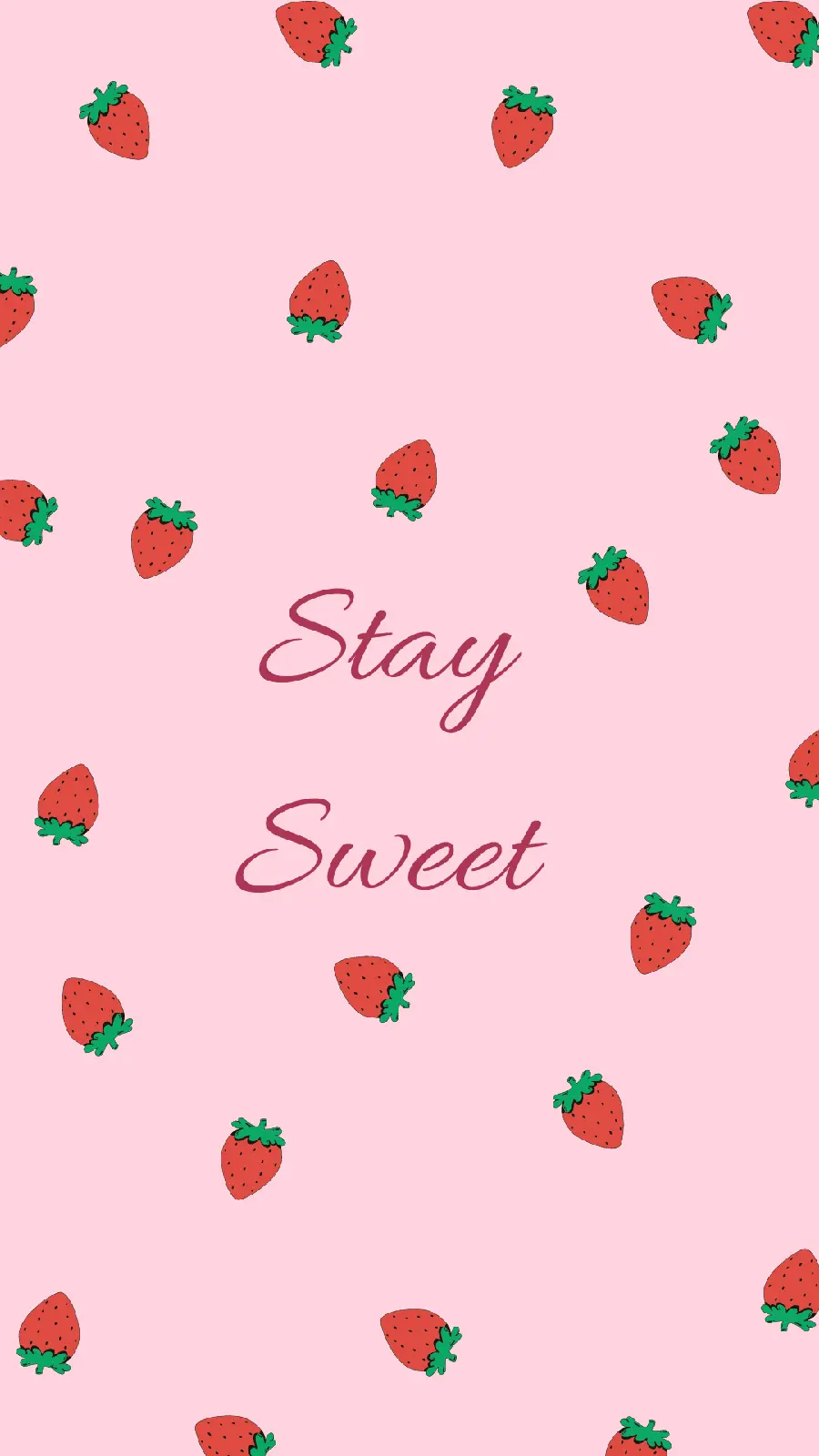 Cute Strawberry Wallpaper for Girls' Phone Backgrounds