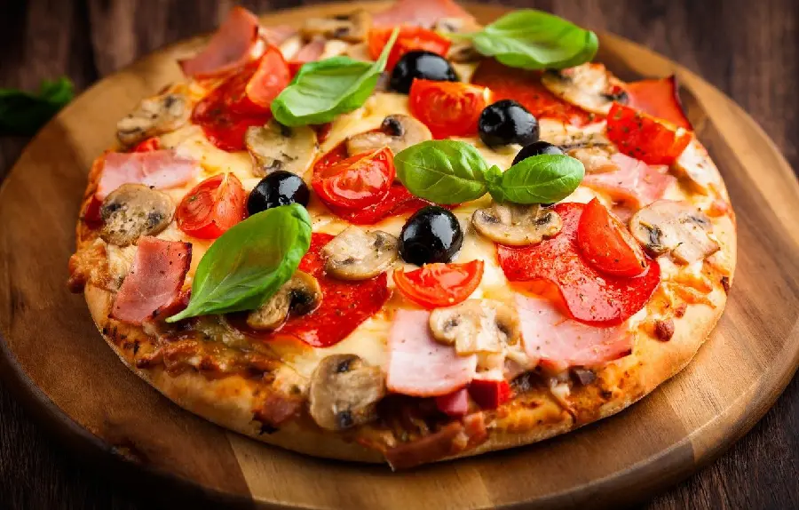 Photo of an original Italian pizza