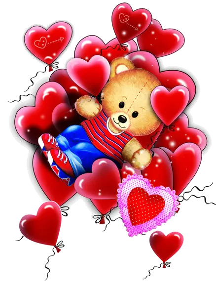 Bear Background Photo PNG for Birthday and Valentine