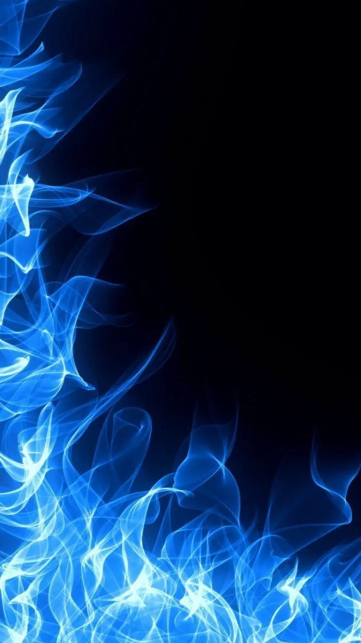 Black and Electric Blue iPhone Wallpaper