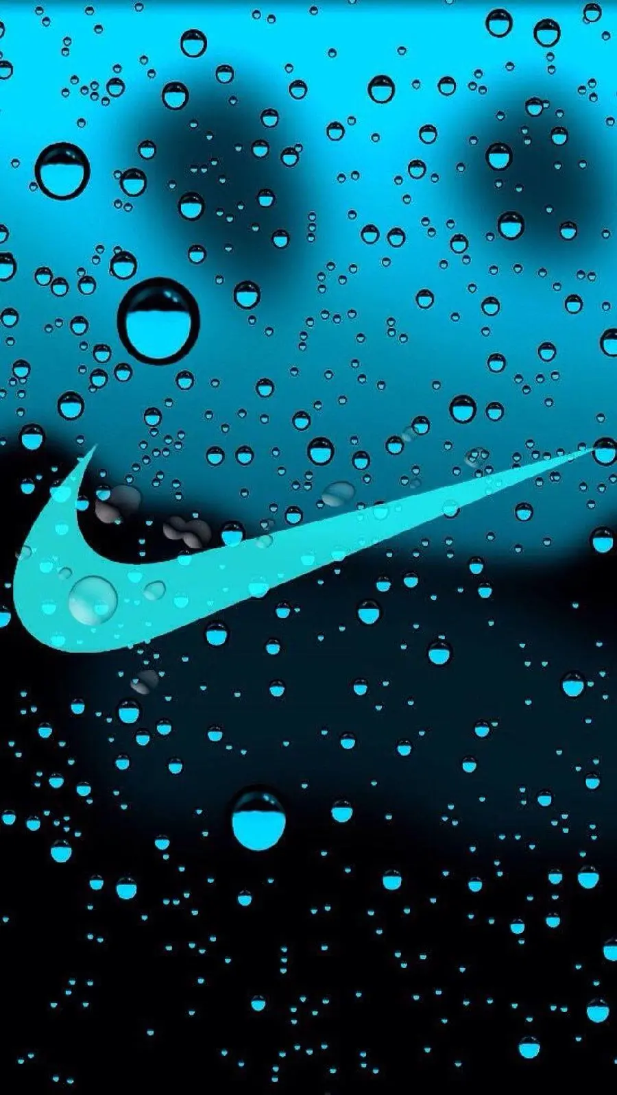 iPhone And Samsung Wallpaper Nike Logo On Red Background Yash and water drops