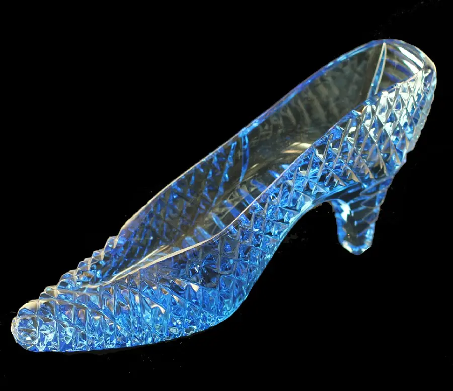 Real Cinderella's shoe made of glass