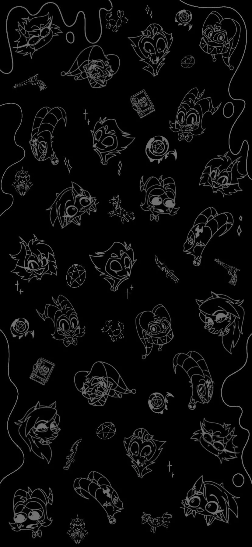 Black girly wallpaper with cool and luxurious design