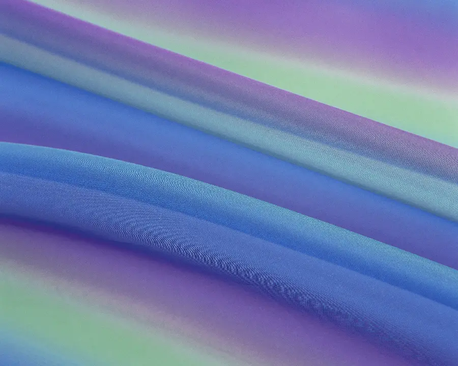 Photo of fabric texture and beautiful fabric material in seven colors