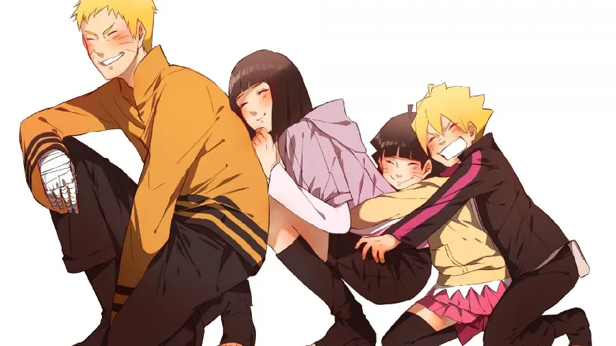 Happy Anime Family in HD Quality