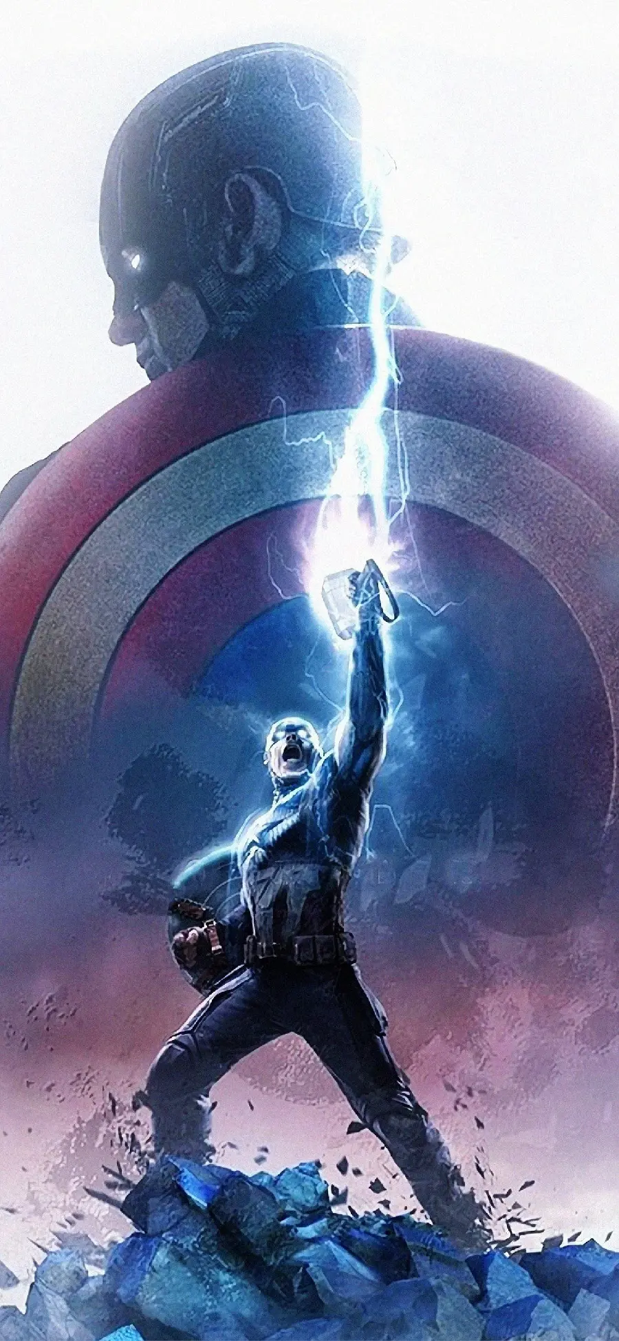Captain America and Thor iPhone Wallpaper