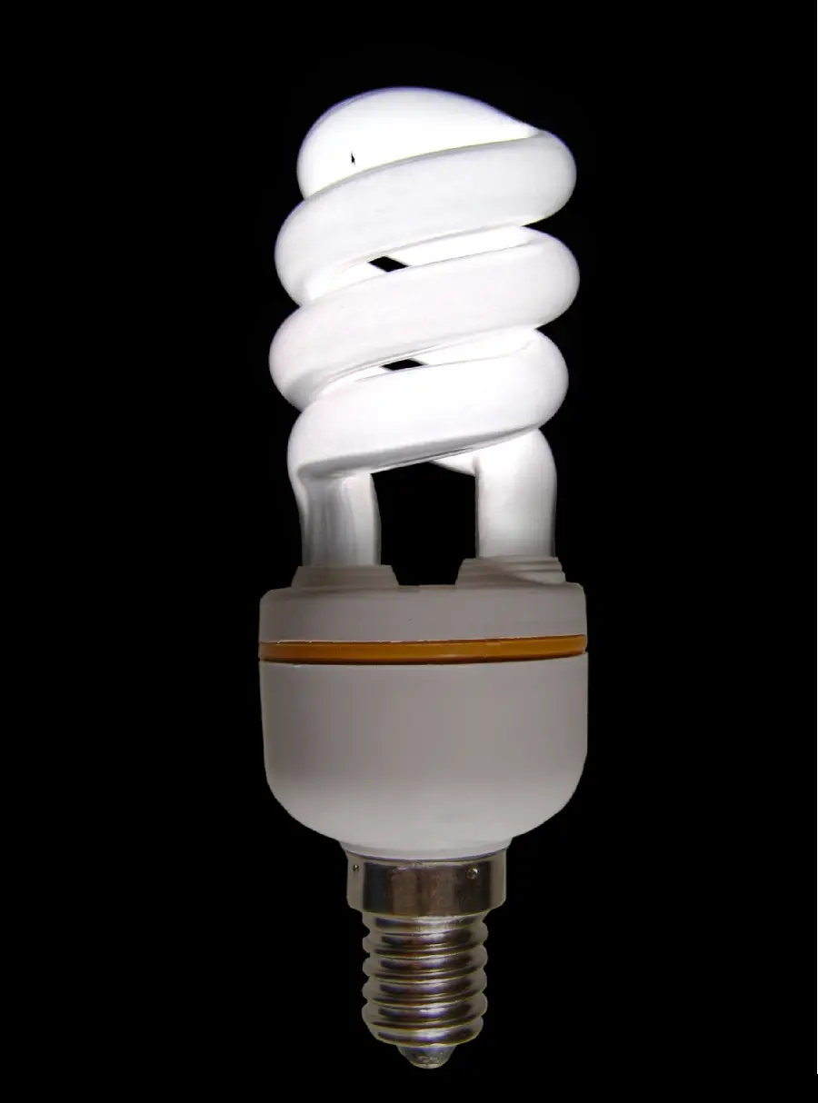 Lamp image on a black and dark background