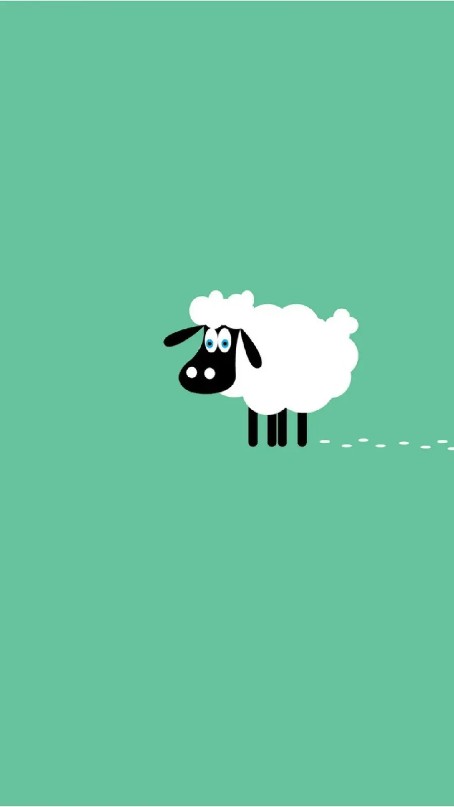 Highlighted photo of painted sheep