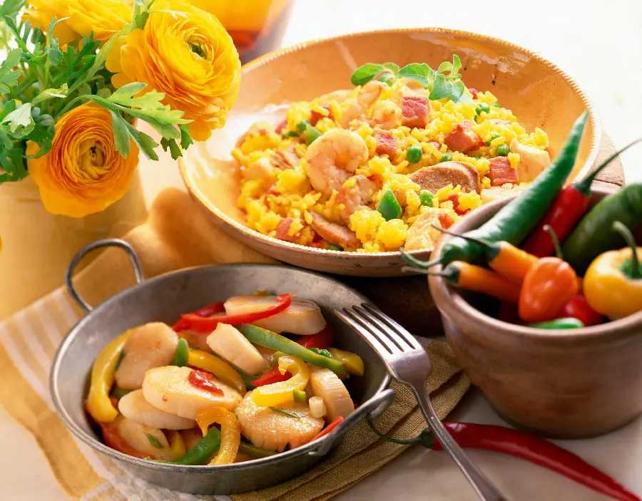 Unique Background Widely Used in Restaurants with Food Theme