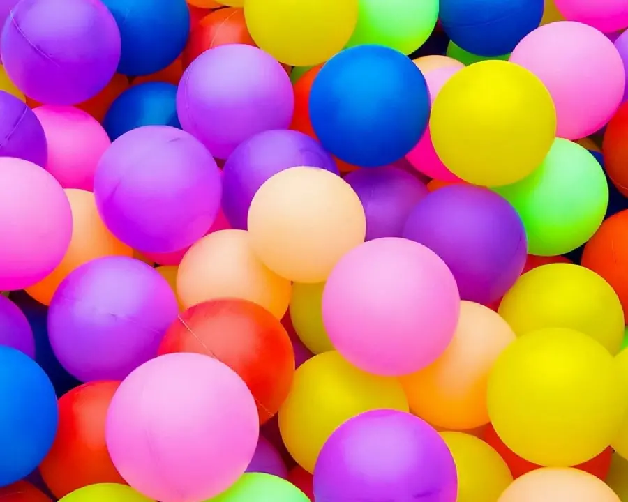 Happy Birthday Balloons on a background of colorful balloons for writing text