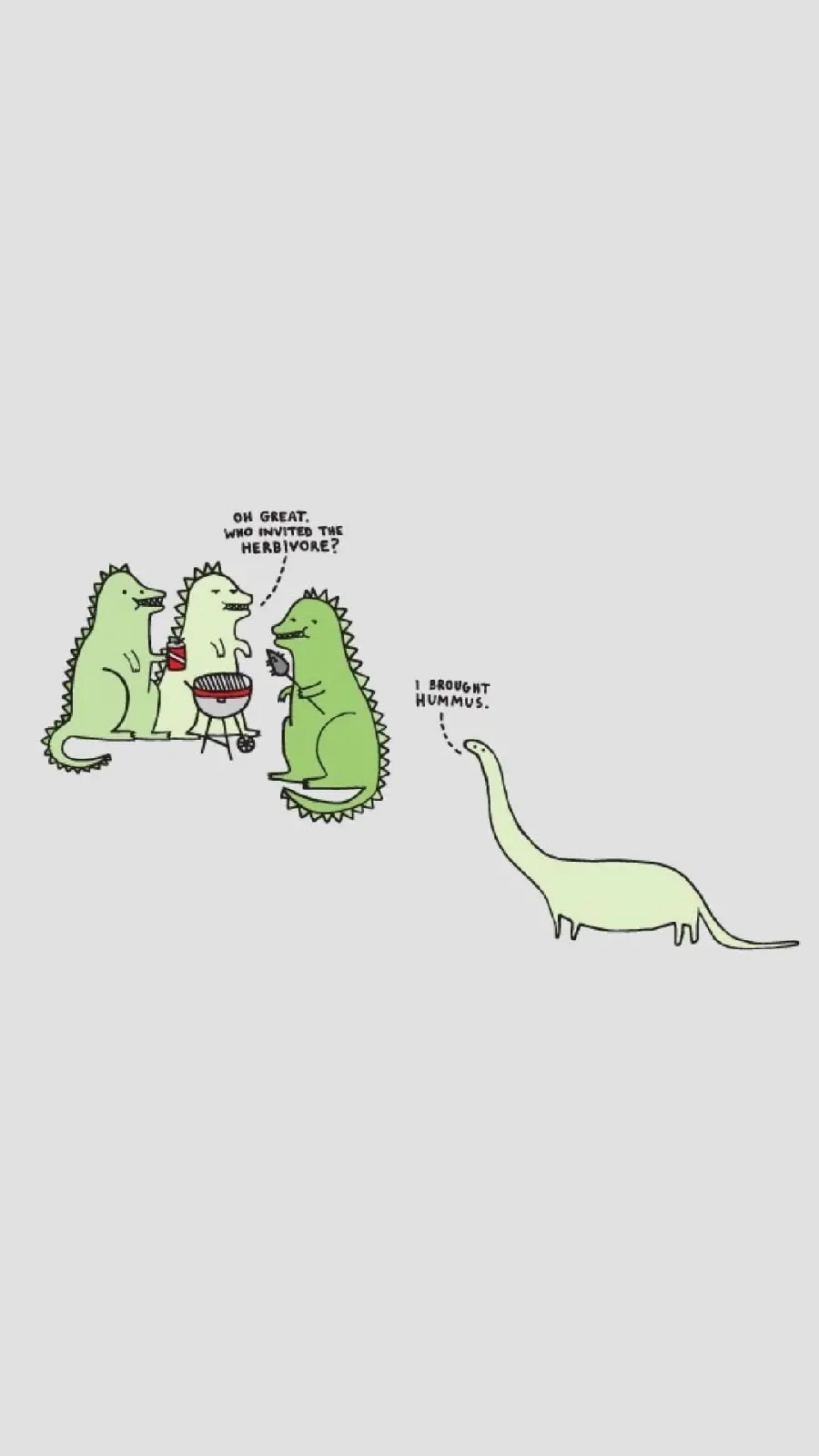 Cute Dinosaur Drawing Wallpaper for Phone