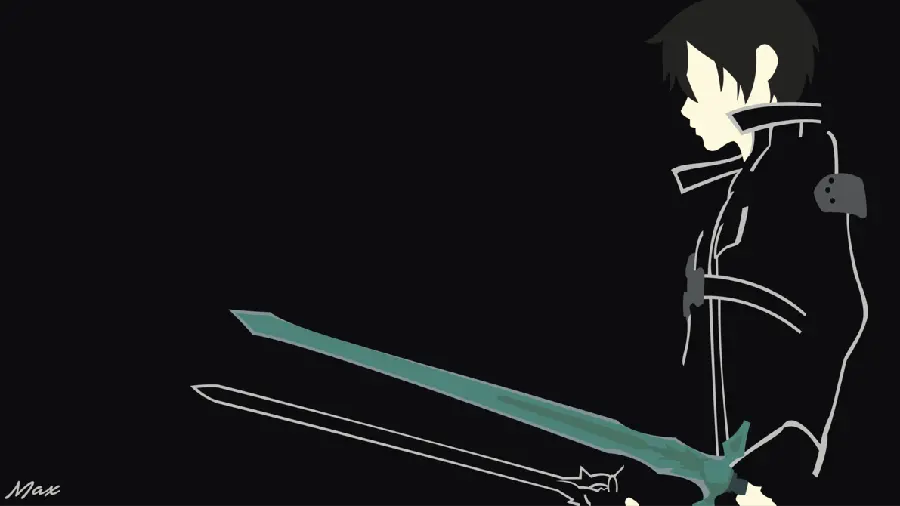 Free Download Minimalist Black Wallpaper and Winning Swords