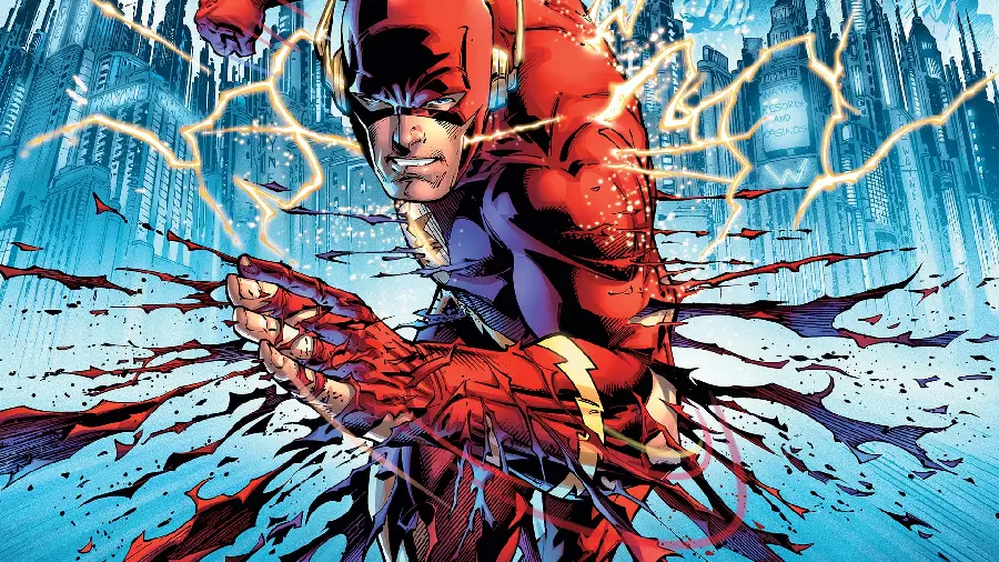 A Stock Photo with Pleasant Resolution of the Popular Comic Character Flash DC