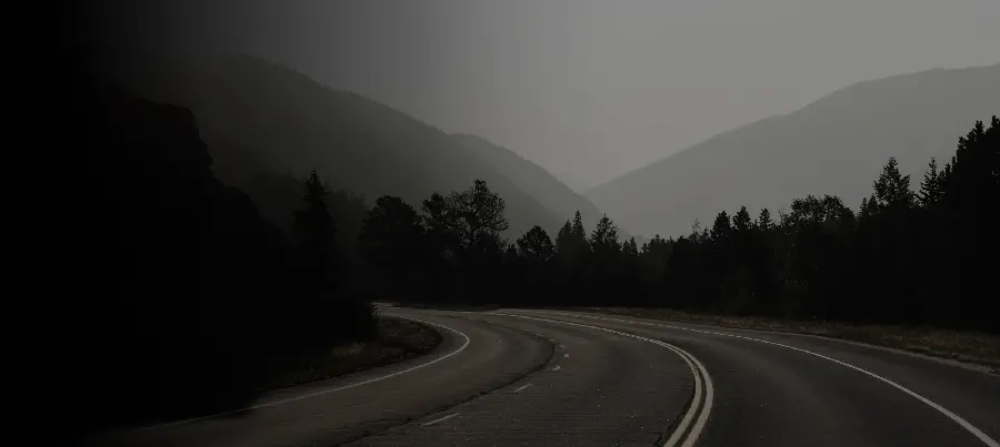 Girly Black Profile Photo with Sad Road Design