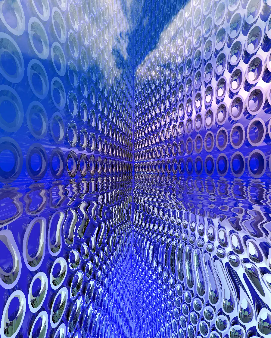 Metallic world photo for Instagram profile
