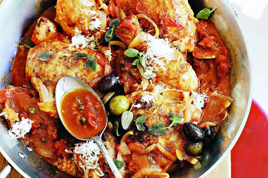 Photo of Special Italian Food with Meat and Vegetable Ingredients