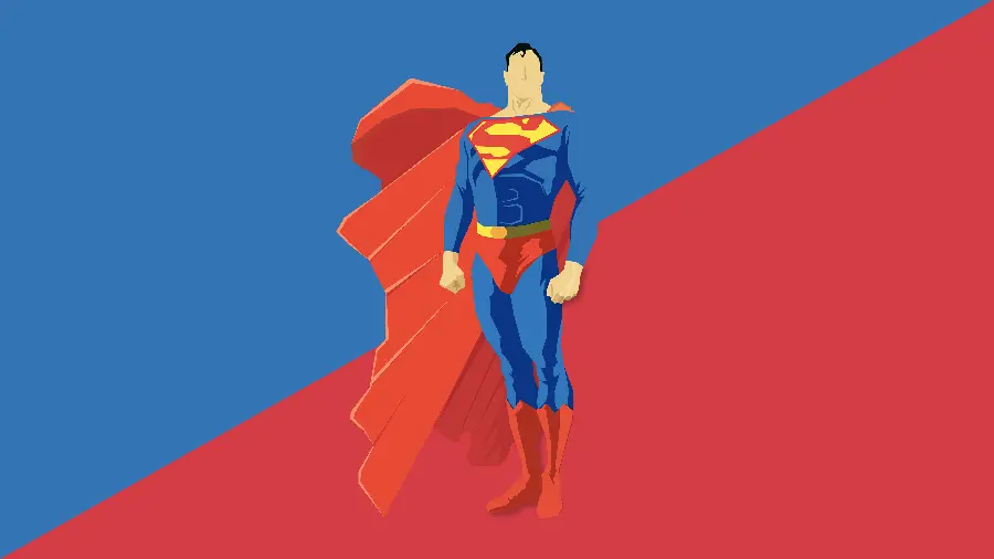 Minimalist Superman Background